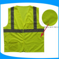 ANSI mesh safety vest, running reflective vest mesh pocket for men